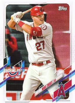 #27 Mike Trout - Los Angeles Angels - 2021 Topps Opening Day Baseball
