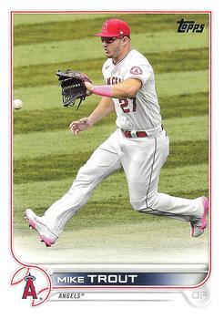 #27 Mike Trout - Los Angeles Angels - 2022 Topps Baseball