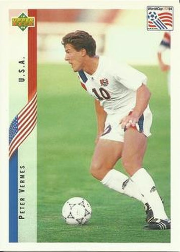 #27 Peter Vermes - USA - 1994 Upper Deck World Cup Contenders English/Spanish Soccer