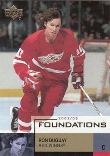 #27 Ron Duguay - Detroit Red Wings - 2002-03 Upper Deck Foundations Hockey