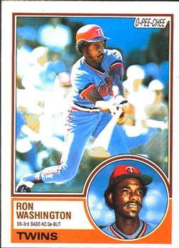 #27 Ron Washington - Minnesota Twins - 1983 O-Pee-Chee Baseball