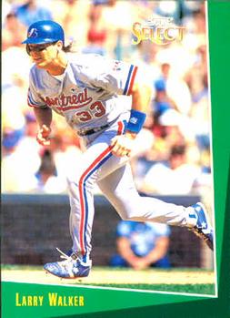 #27 Larry Walker - Montreal Expos - 1993 Select Baseball