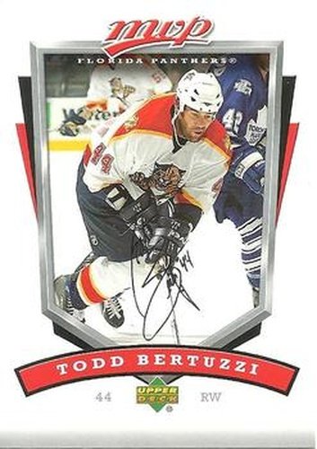 #127 Todd Bertuzzi - Florida Panthers - 2006-07 Upper Deck MVP Hockey