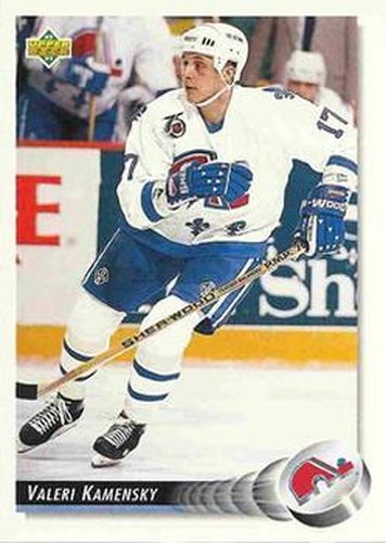 #27 Valeri Kamensky - Quebec Nordiques - 1992-93 Upper Deck Hockey