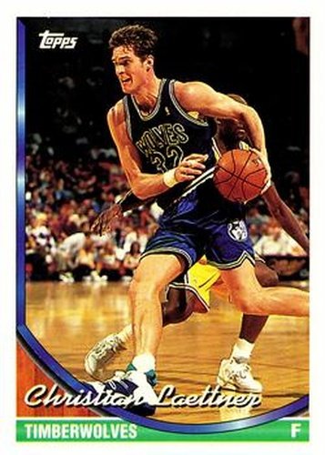 #27 Christian Laettner - Minnesota Timberwolves - 1993-94 Topps Basketball