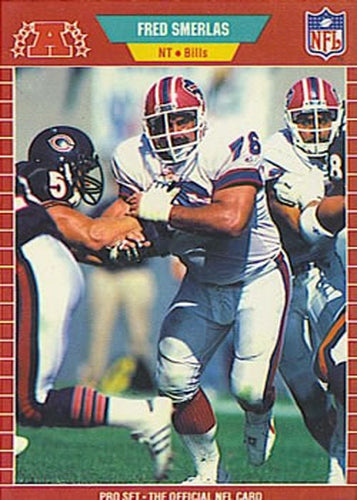 #27 Fred Smerlas - Buffalo Bills - 1989 Pro Set Football