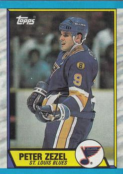 #27 Peter Zezel - St. Louis Blues - 1989-90 Topps Hockey