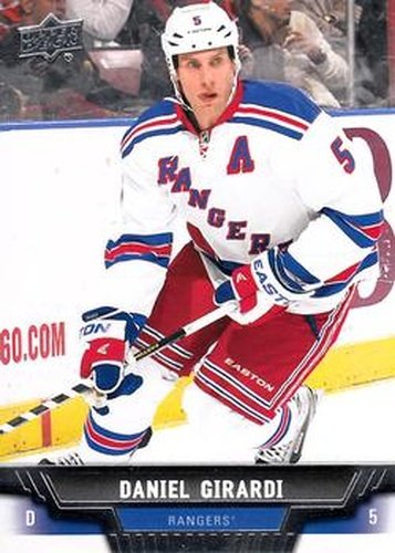 #27 Daniel Girardi - New York Rangers - 2013-14 Upper Deck Hockey