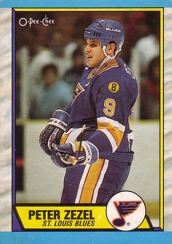 #27 Peter Zezel - St. Louis Blues - 1989-90 O-Pee-Chee Hockey