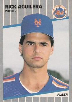 #27 Rick Aguilera - New York Mets - 1989 Fleer Baseball