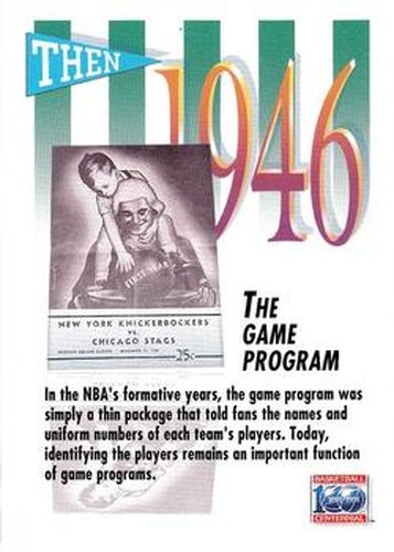 #527 The Game Program - 1991-92 SkyBox Basketball