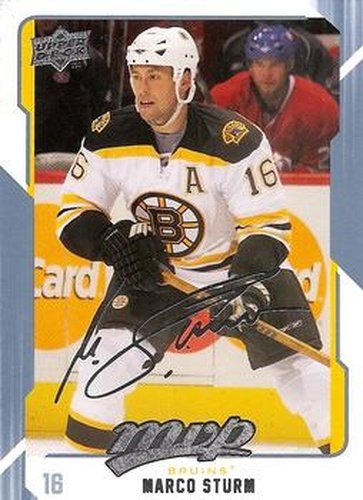 #27 Marco Sturm - Boston Bruins - 2008-09 Upper Deck MVP Hockey