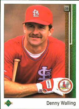 #327 Denny Walling - St. Louis Cardinals - 1989 Upper Deck Baseball