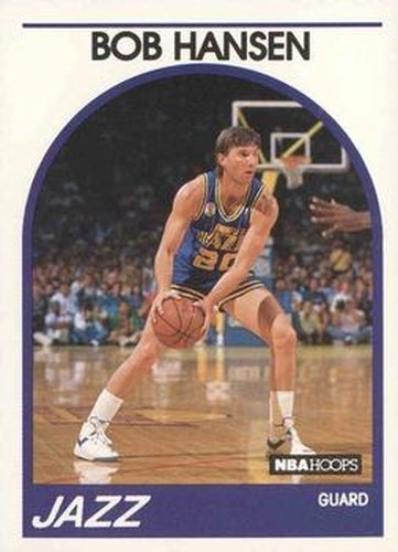 #27 Bobby Hansen - Utah Jazz - 1989-90 Hoops Basketball