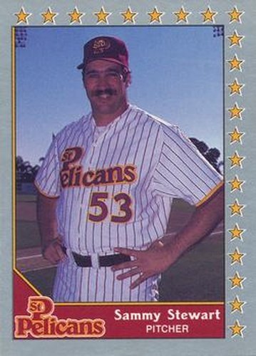 #27 Sammy Stewart - St. Petersburg Pelicans - 1990 Pacific Senior League Baseball