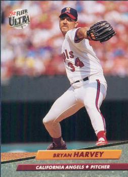 #27 Bryan Harvey - California Angels - 1992 Ultra Baseball