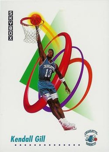 #27 Kendall Gill - Charlotte Hornets - 1991-92 SkyBox Basketball