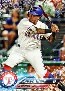 #HMW27 Willie Calhoun - Texas Rangers - 2018 Topps Holiday Baseball