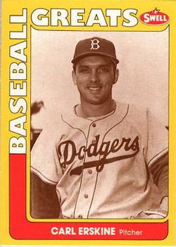 #27 Carl Erskine - Brooklyn Dodgers - 1991 Swell Baseball Greats