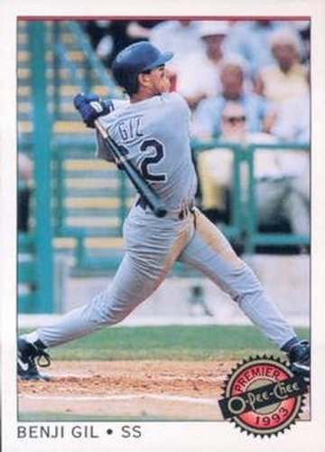 #27 Benji Gil - Texas Rangers - 1993 O-Pee-Chee Premier Baseball