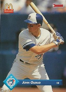 #27 John Olerud - Toronto Blue Jays - 1993 Donruss McDonald's Toronto Blue Jays Great Moments Baseball