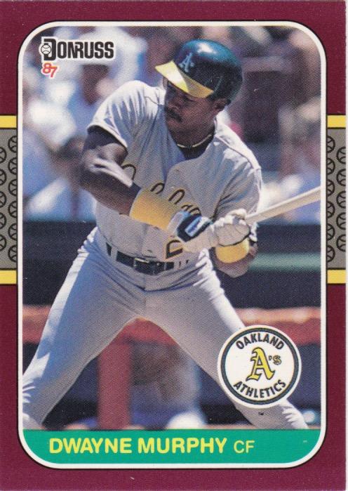 #27 Dwayne Murphy - Oakland Athletics - 1987 Donruss Opening Day Baseball