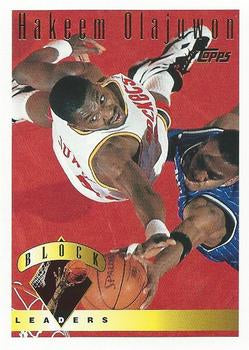 #27 Hakeem Olajuwon - Houston Rockets - 1995-96 Topps Basketball