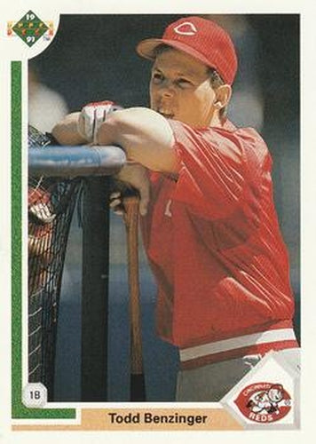 #280 Todd Benzinger - Cincinnati Reds - 1991 Upper Deck Baseball