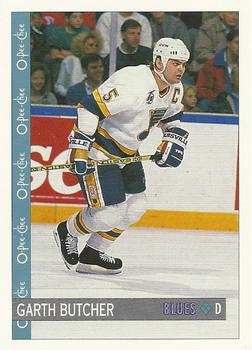 #280 Garth Butcher - St. Louis Blues - 1992-93 O-Pee-Chee Hockey