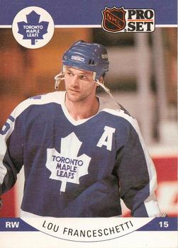 #280 Lou Franceschetti - Toronto Maple Leafs - 1990-91 Pro Set Hockey
