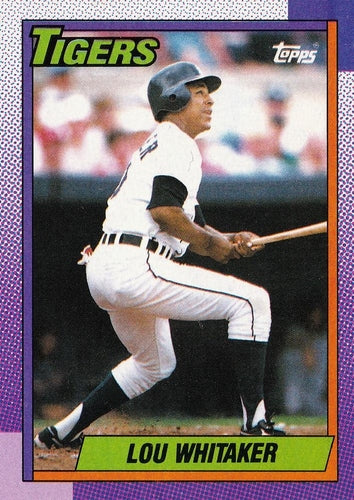 #280 Lou Whitaker - Detroit Tigers - 1990 Topps Baseball