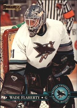 #280 Wade Flaherty - San Jose Sharks - 1995-96 Donruss Hockey