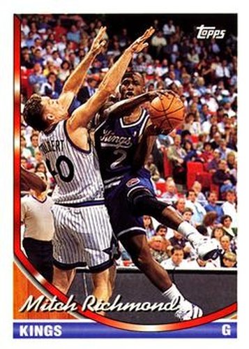 #280 Mitch Richmond - Sacramento Kings - 1993-94 Topps Basketball
