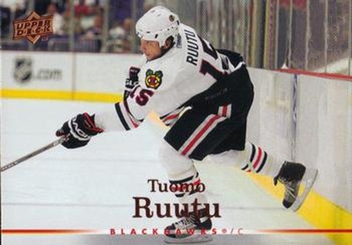#280 Tuomo Ruutu - Chicago Blackhawks - 2007-08 Upper Deck Hockey