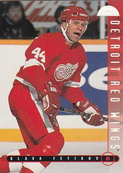#280 Slava Fetisov - Detroit Red Wings - 1995-96 Leaf Hockey