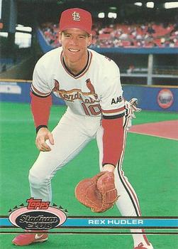 #280 Rex Hudler - St. Louis Cardinals - 1991 Stadium Club Baseball