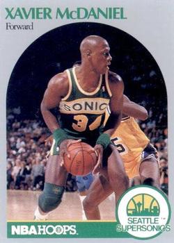 #280 Xavier McDaniel - Seattle SuperSonics - 1990-91 Hoops Basketball