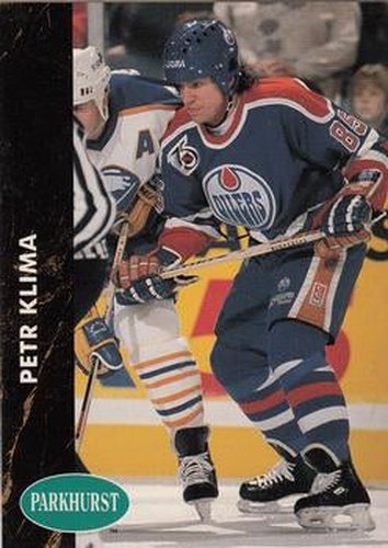 #280 Petr Klima - Edmonton Oilers - 1991-92 Parkhurst Hockey