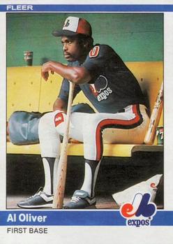 #280 Al Oliver - Montreal Expos - 1984 Fleer Baseball