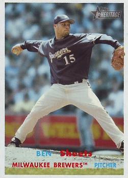 #280 Ben Sheets - Milwaukee Brewers - 2006 Topps Heritage Baseball