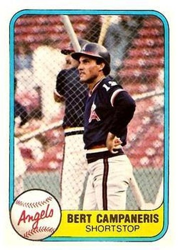 #280 Bert Campaneris - California Angels - 1981 Fleer Baseball