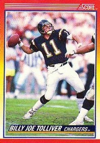 #280 Billy Joe Tolliver - San Diego Chargers - 1990 Score Football