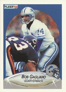 #280 Bob Gagliano - Detroit Lions - 1990 Fleer Football