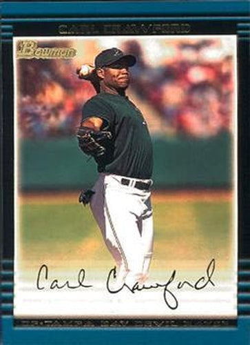 #280 Carl Crawford - Tampa Bay Devil Rays - 2002 Bowman Baseball