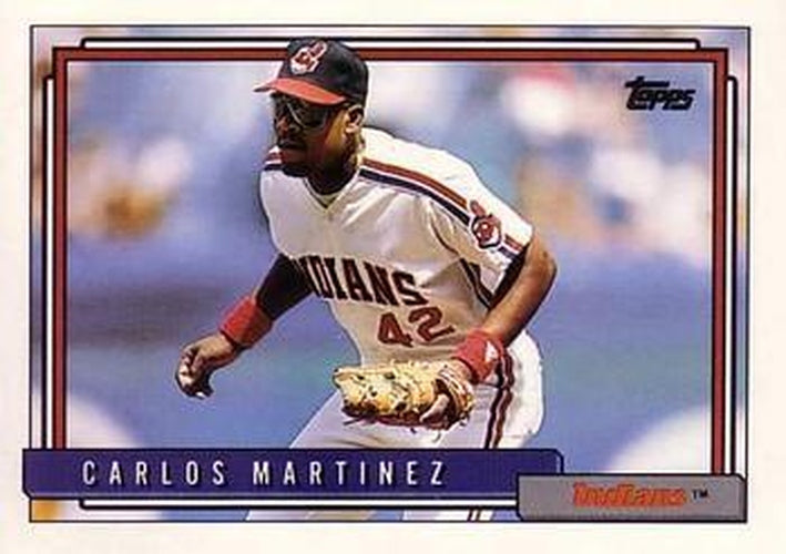 #280 Carlos Martinez - Cleveland Indians - 1992 Topps Baseball