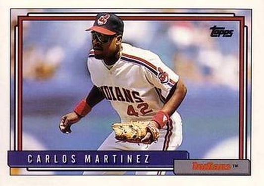 #280 Carlos Martinez - Cleveland Indians - 1992 Topps Baseball