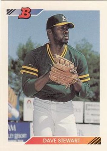 #280 Dave Stewart - Oakland Athletics - 1992 Bowman Baseball