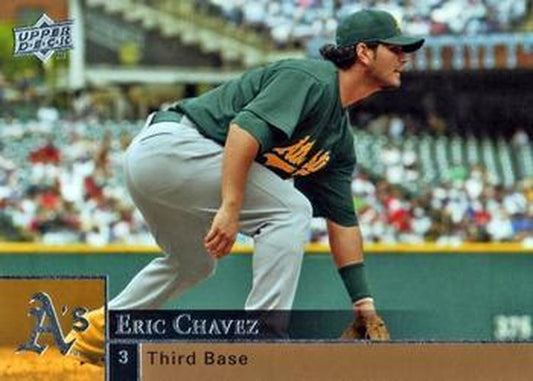 #280 Eric Chavez - Oakland Athletics - 2009 Upper Deck Baseball