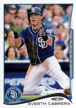 #280 Everth Cabrera - San Diego Padres - 2014 Topps Baseball