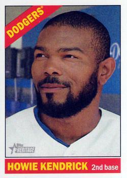 #280 Howie Kendrick - Los Angeles Dodgers - 2015 Topps Heritage Baseball